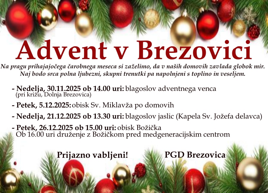 advent v Brezovici